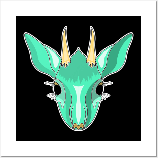 cyan kirk dik dik face cartoon Posters and Art